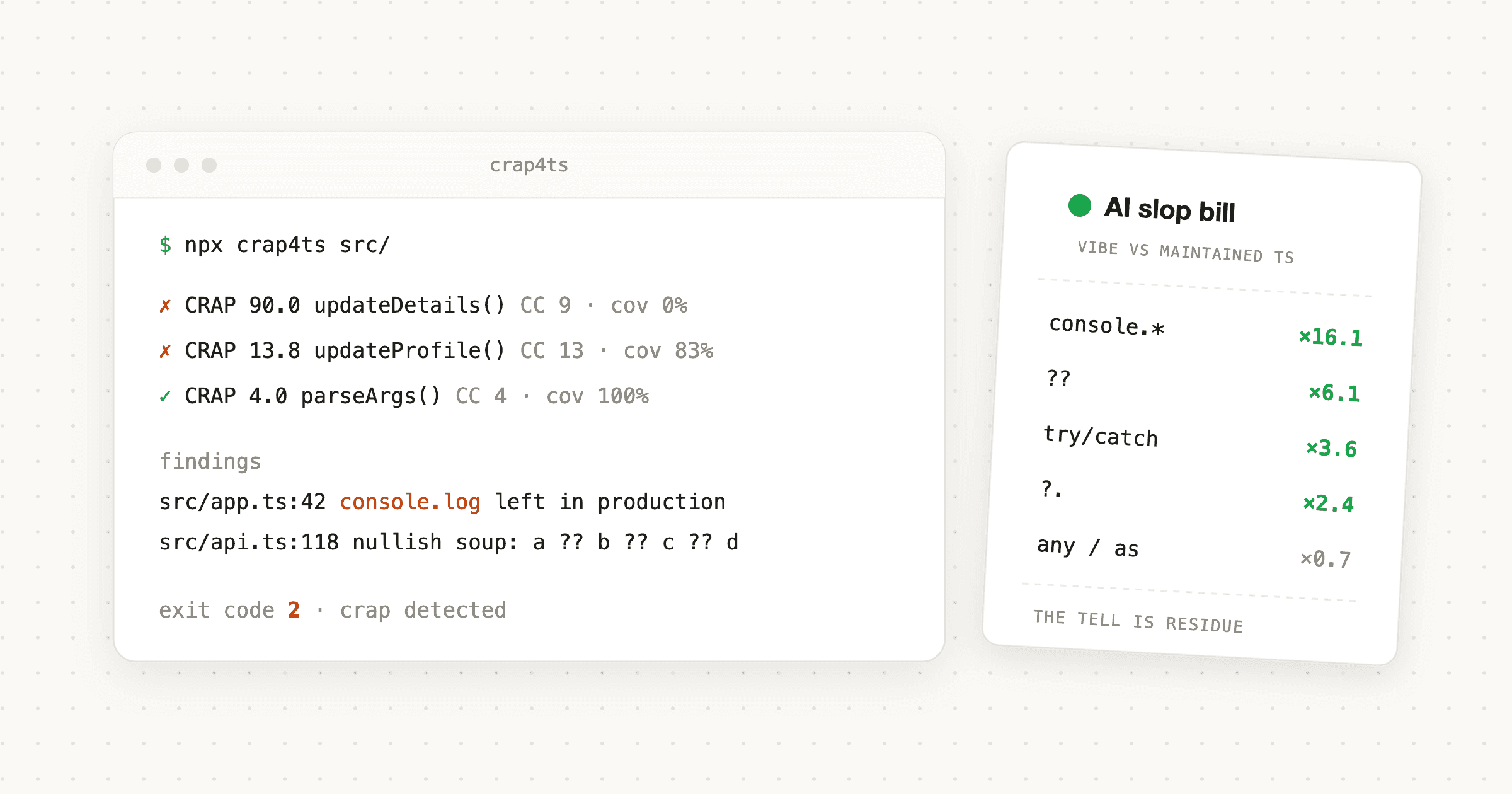 We built Uncle Bob a crap detector for TypeScript. Then we pointed it at the internet's vibe-coded apps